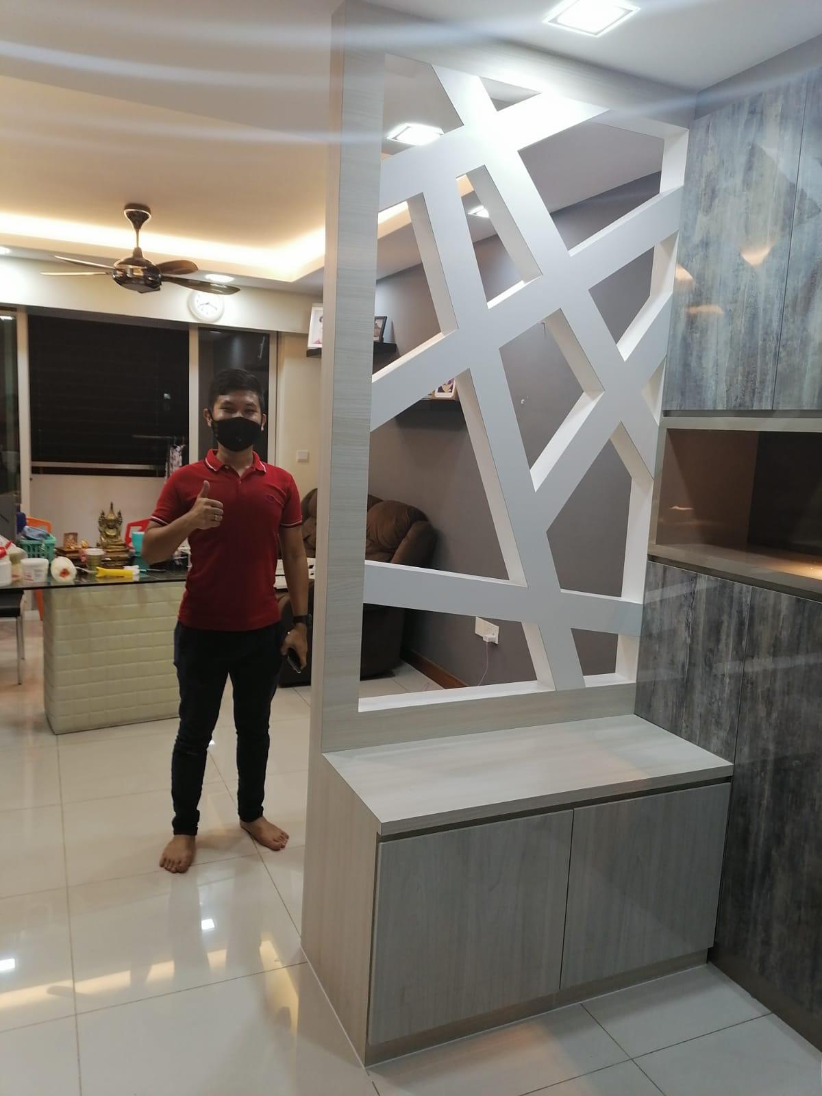 Feature wall partition design